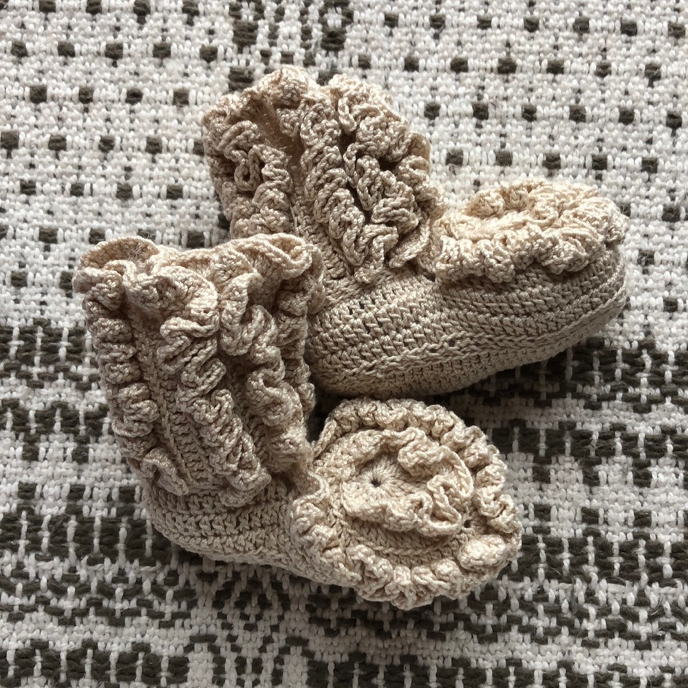 NEW handmade Cream Baby Moccasin newborn Photo Shoot